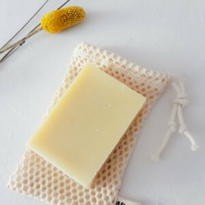Pochette à chutes de savons, en coton biologique