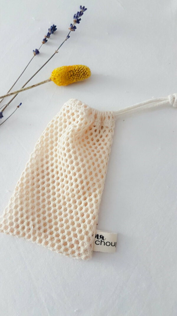 Pochette à chutes de savons, en coton biologique – Image 4